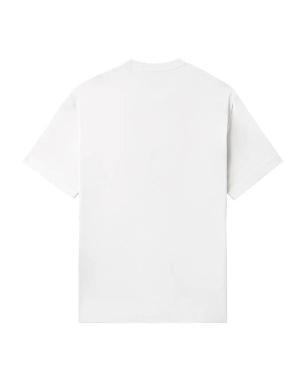 Fred Perry White Oval-Logo Cotton T-Shirt for men