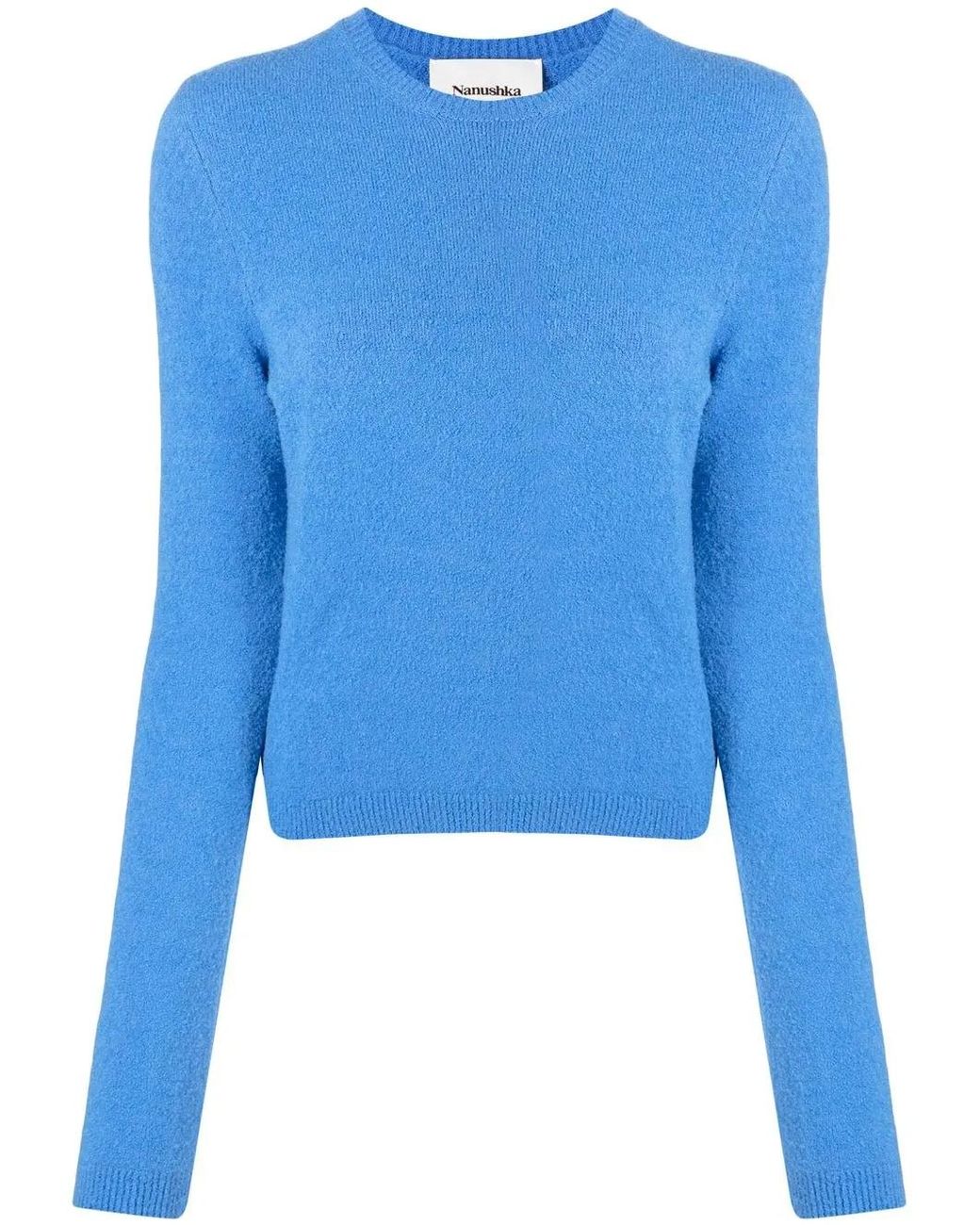 Nanushka Blue Round-neck Knit Jumper