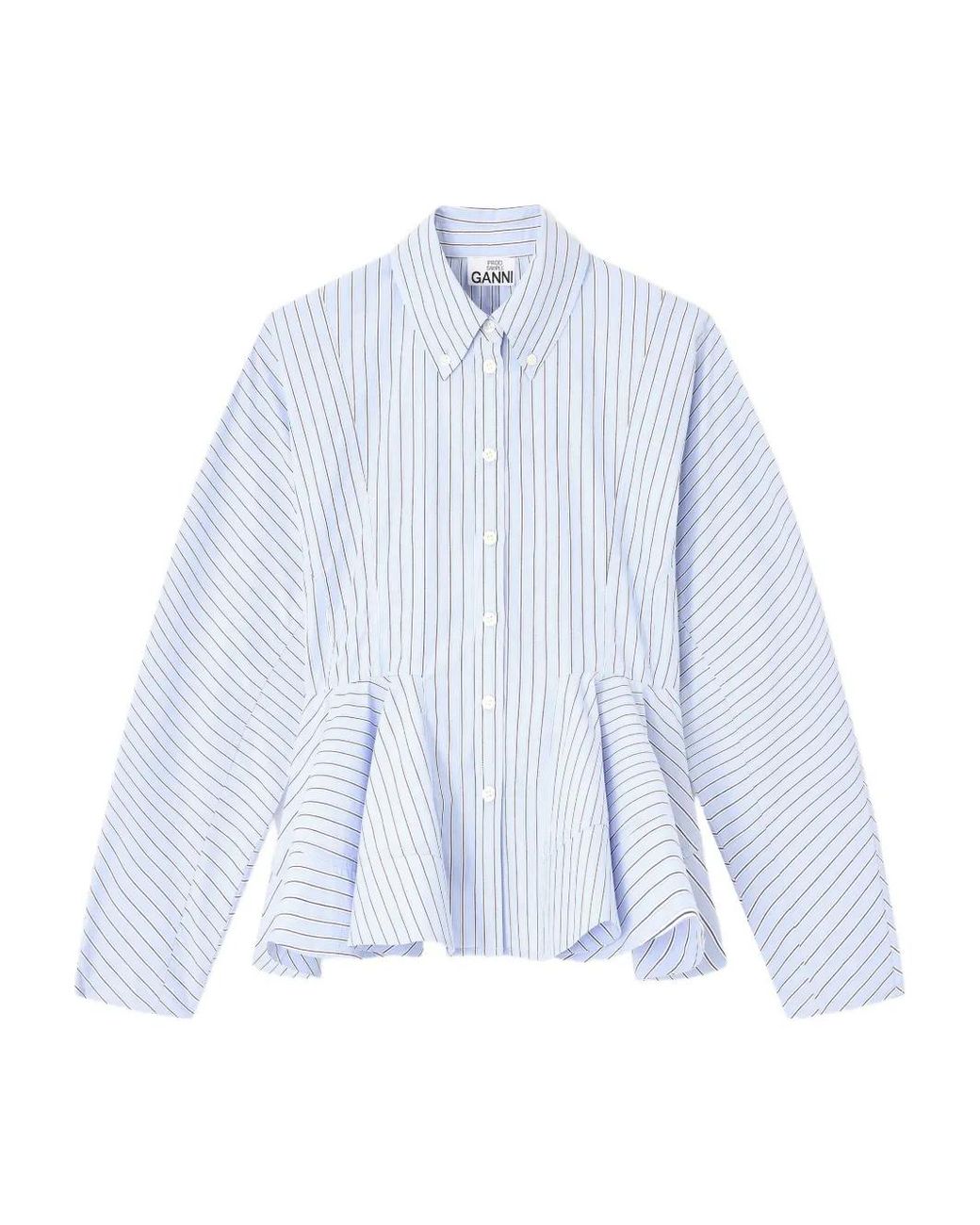 Shirts Ganni de color Blue