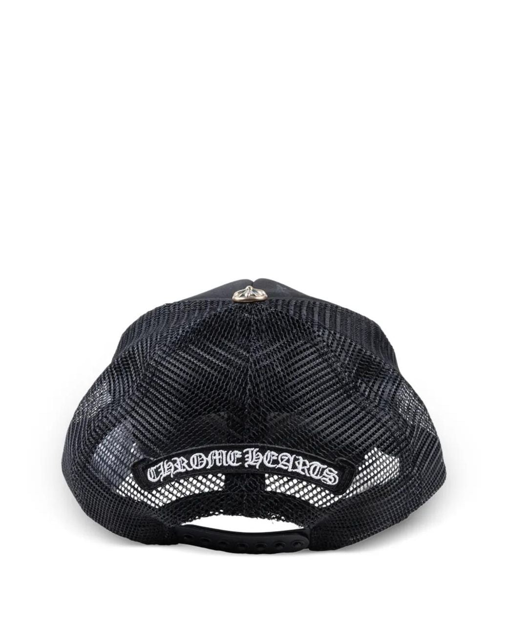 Chrome Hearts Black Matty Boy Trucker Cap for men