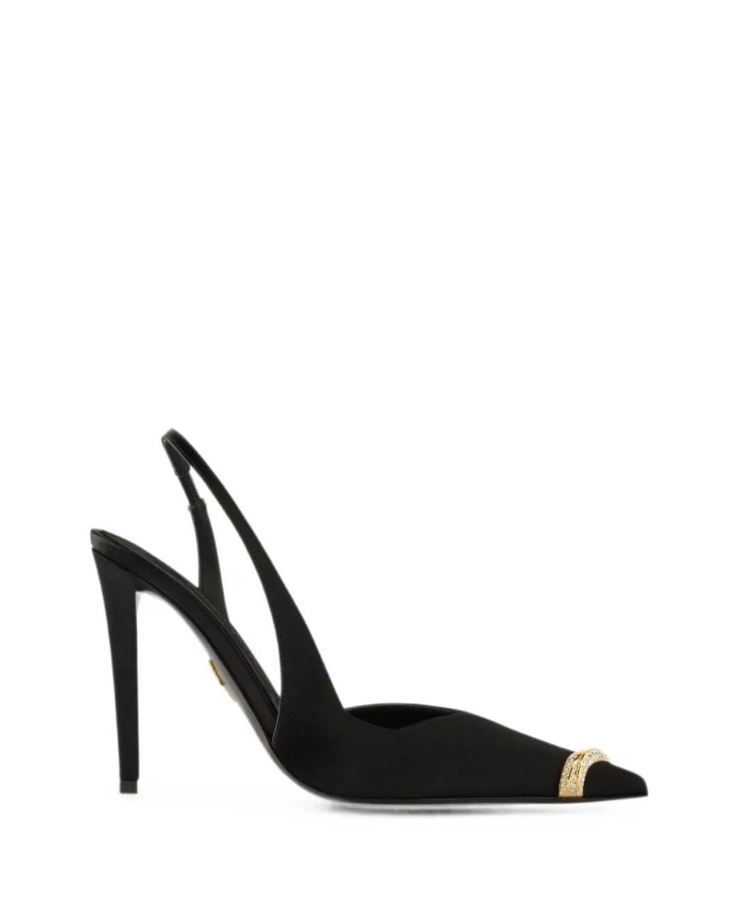 Giuseppe Zanotti Black Salamander Slingback Pumps 105