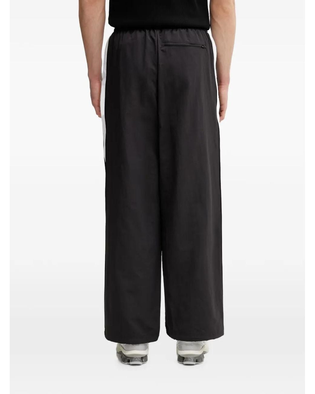 PUMA Black T7 Logo-Print Side-Stripe Track Pants