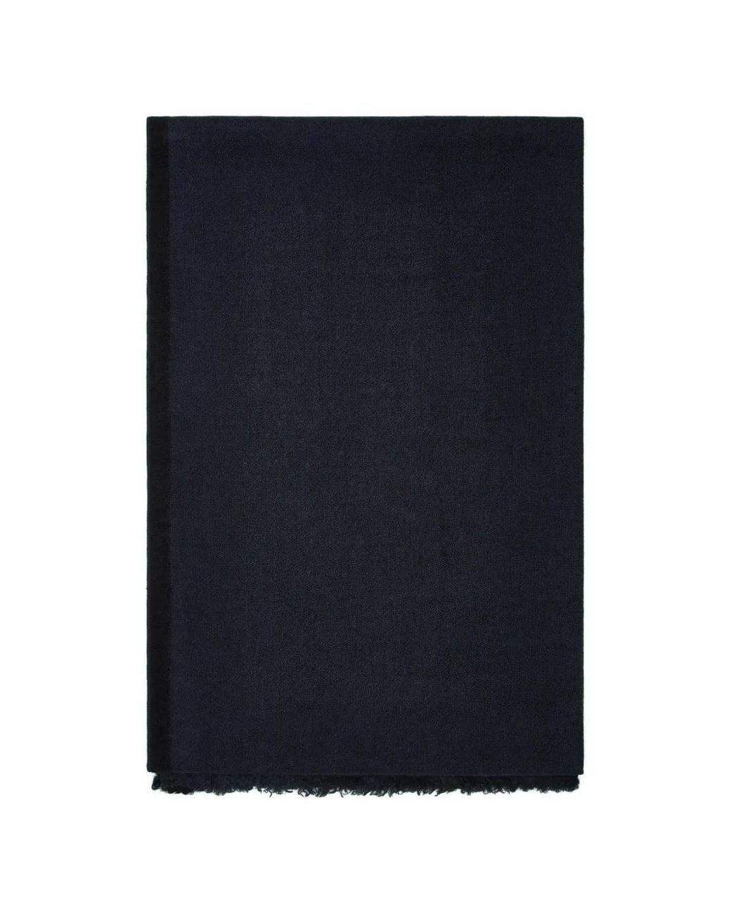 Faliero Sarti Blue Parfy Frayed-Edge Scarf
