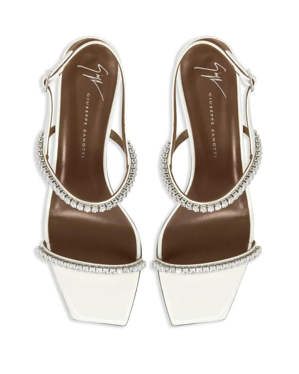 Giuseppe Zanotti Natural 45Mm Velentine Crystal Sandals