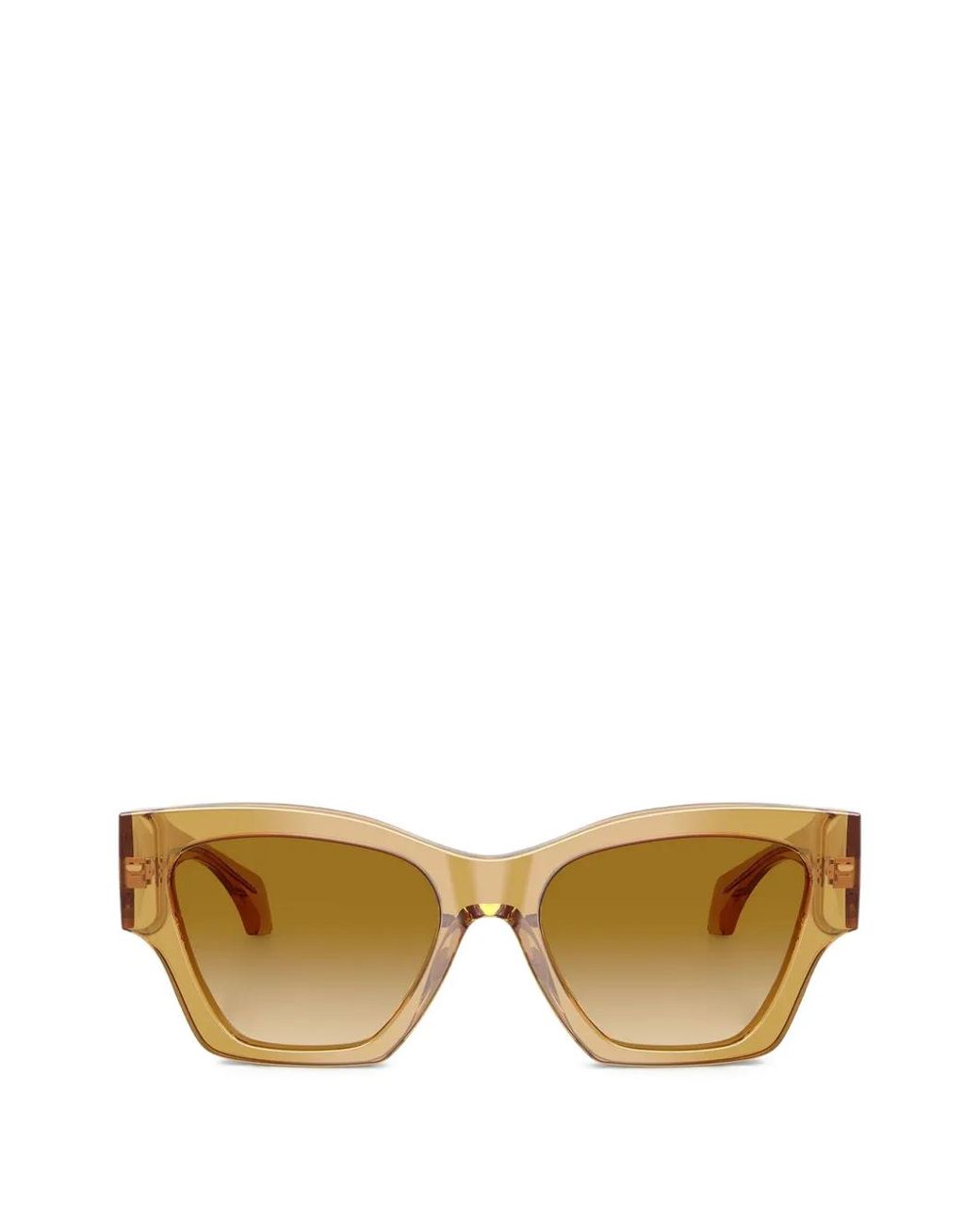 Versace Metallic Lunettes De Soleil À Monture Géométrique