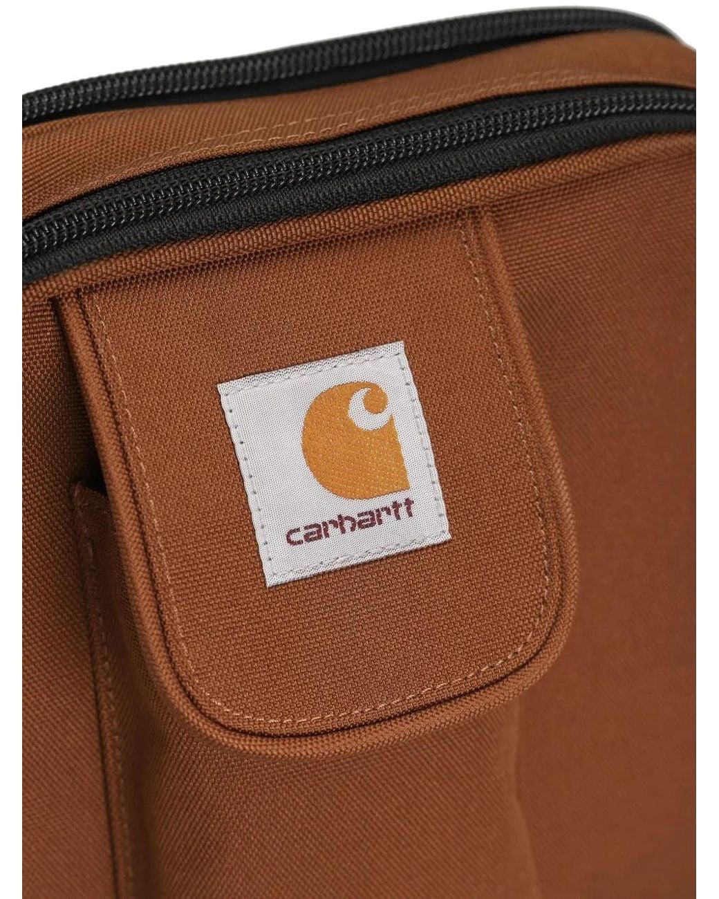 Carhartt Brown Small Zip-Fastening Messenger Bag