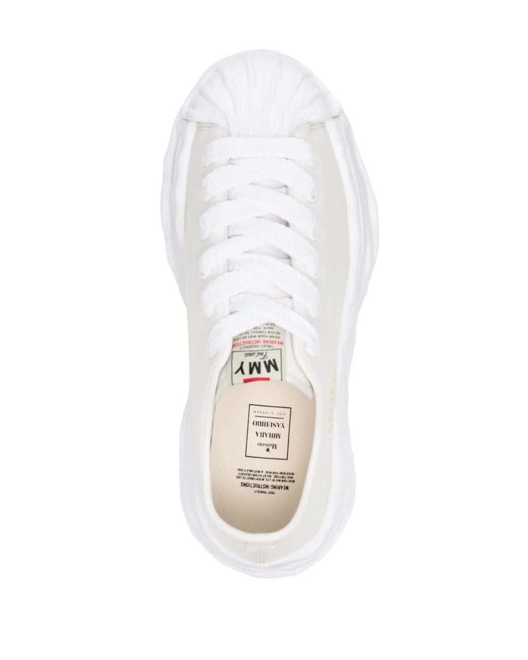 Maison Mihara Yasuhiro White Blakey Leather Sneakers for men