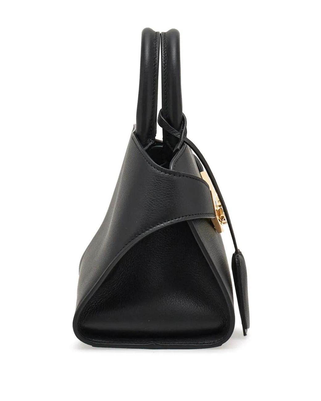 Ferragamo Black Hug Mini Leather Tote Bag