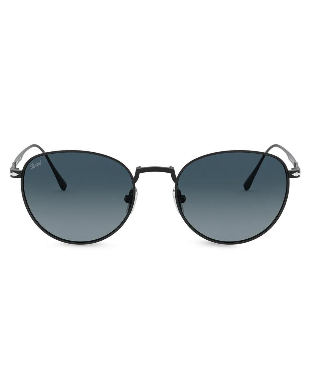 Persol Blue Round Frame Sunglasses for men