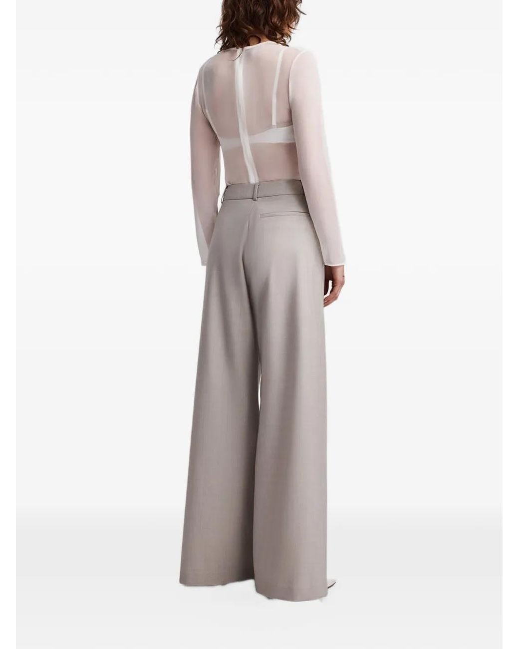 Anna Quan Gray Weber Pleated Trousers