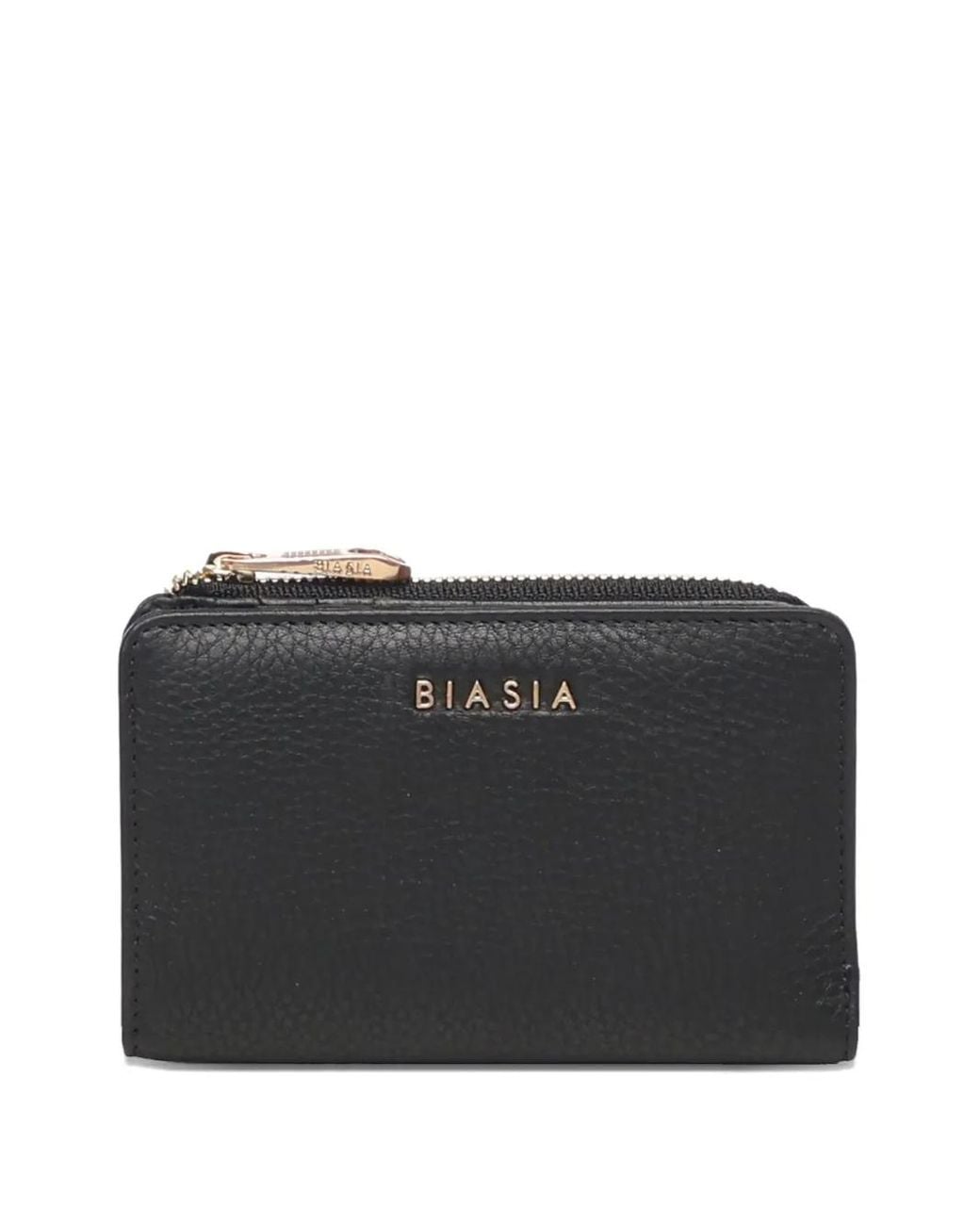 BIASIA Black Logo-Lettering Wallet