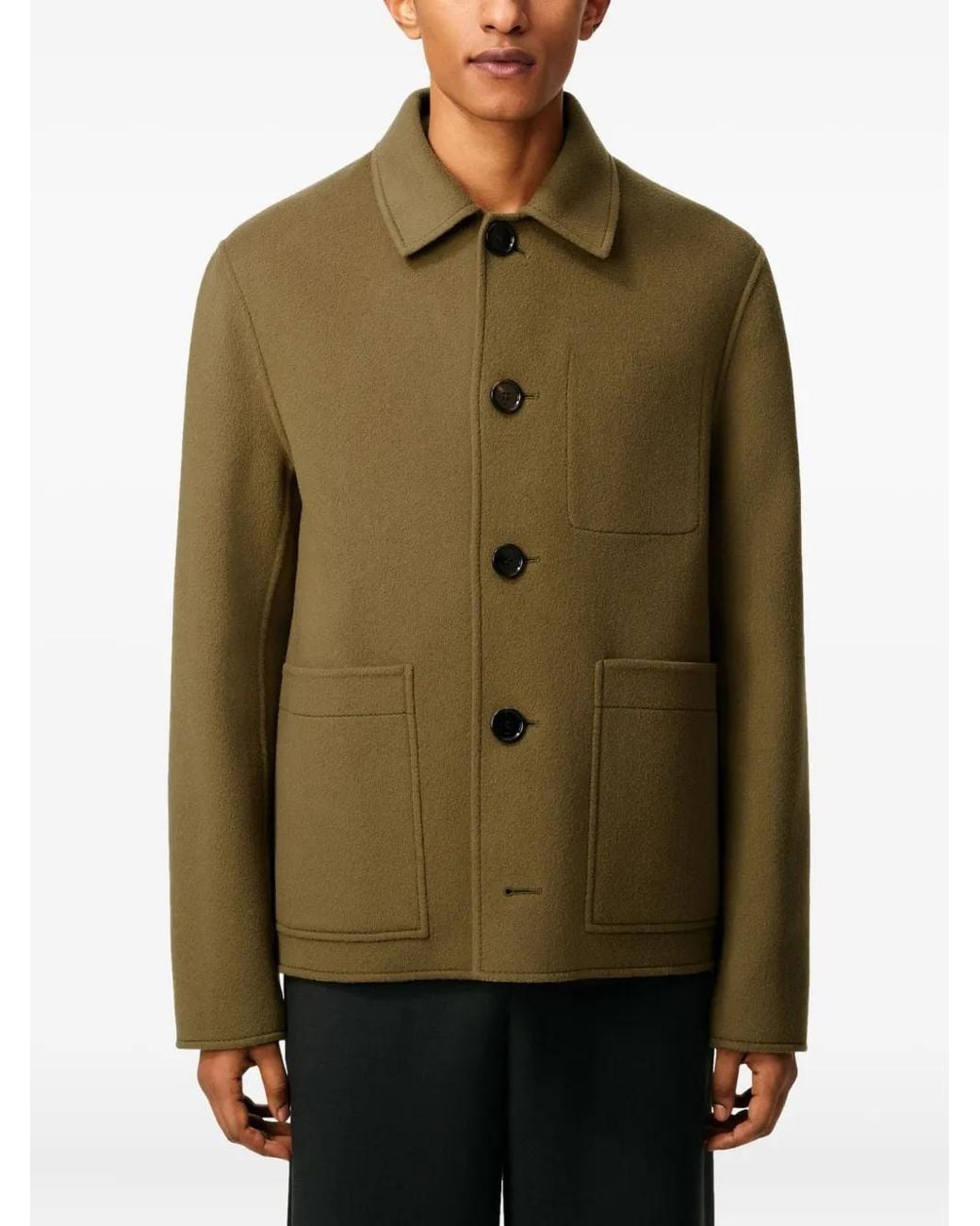 AMI Green Boxy Jacket for men