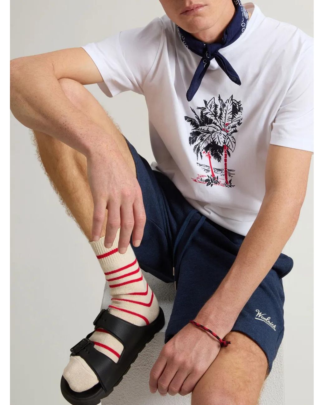 Woolrich White Offshore T-Shirt for men