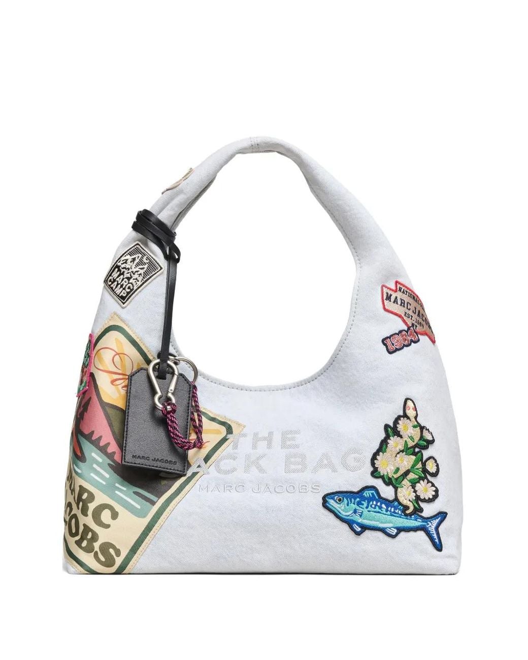 Marc Jacobs Blue The Camp Patchwork Tote Bag
