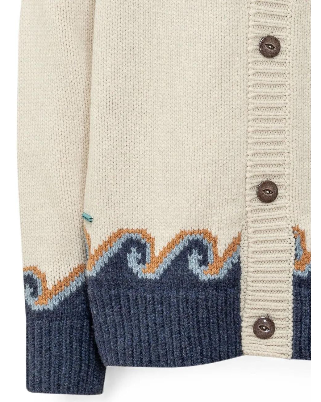 Alanui Blue Sweet Winter Jacquard-Knit Cardigan for men