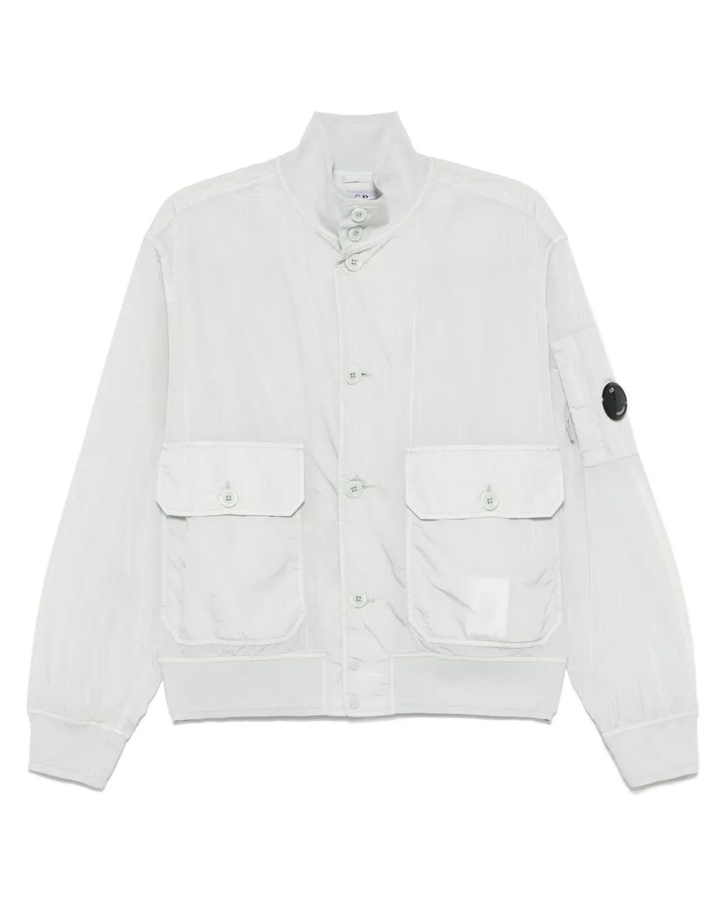 C P Company White C.P. Company Chrome-R Jacket for men