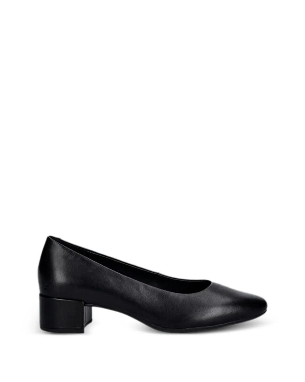 Ecco Black Livia Square Toe Pumps