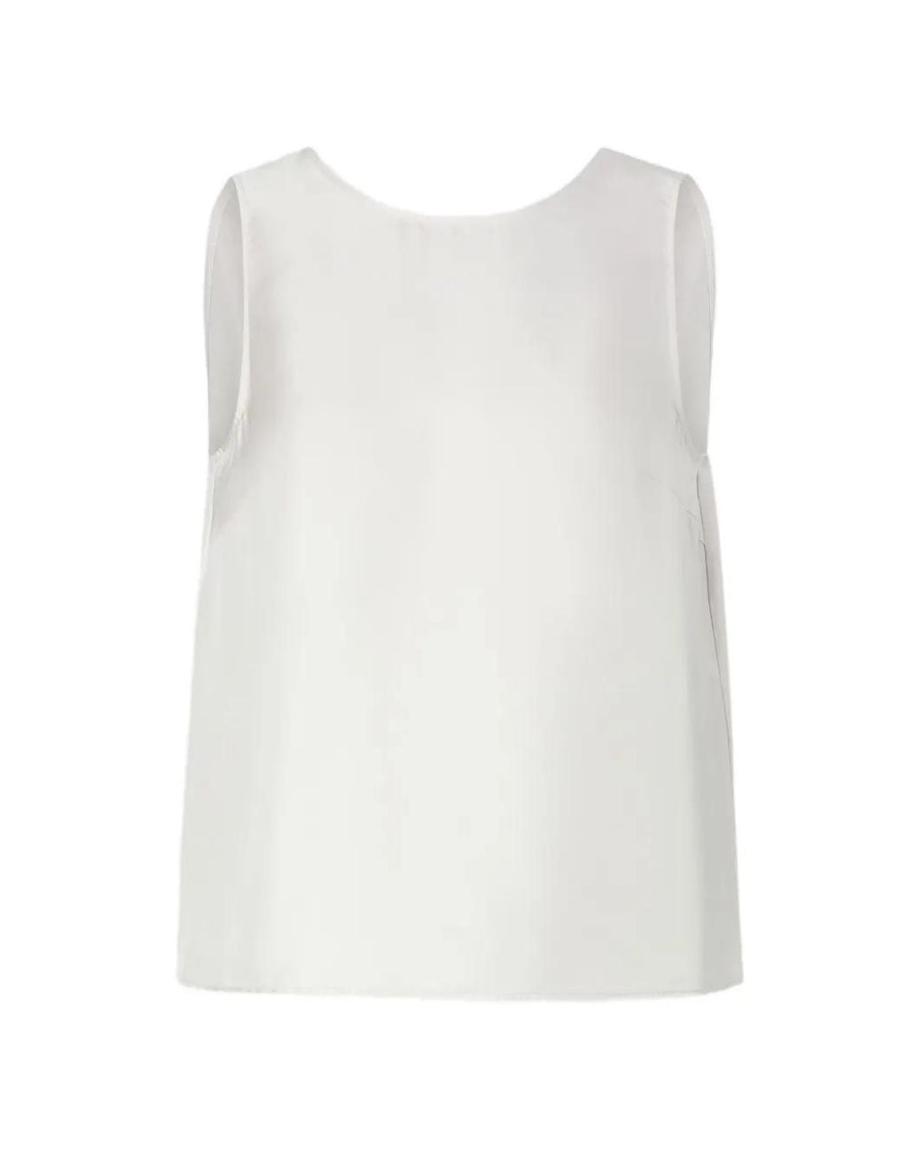 Loulou de Saison White Sleeveless Top