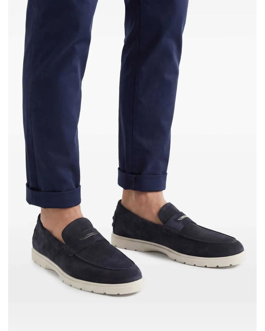 Tod's Black Calf Leather Loafer for men