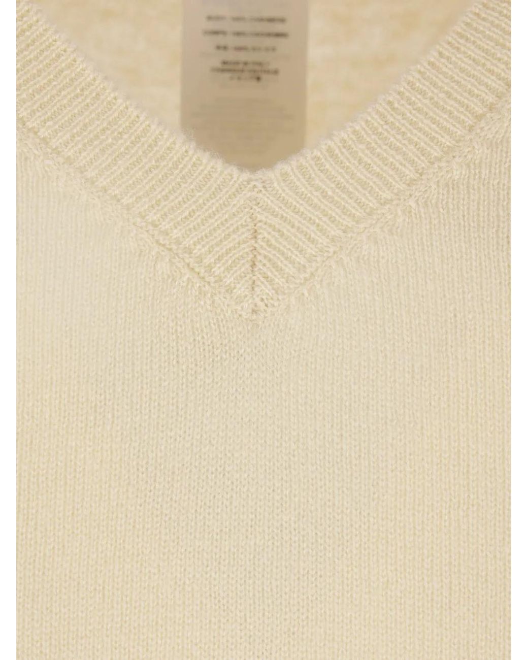 The Row Natural Pullover mit V-Ausschnitt