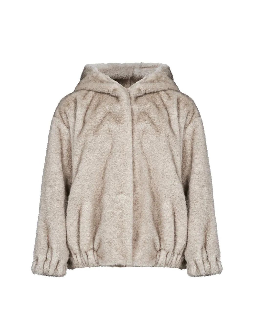 Antonelli Natural Faux-Fur Hooded Jacket
