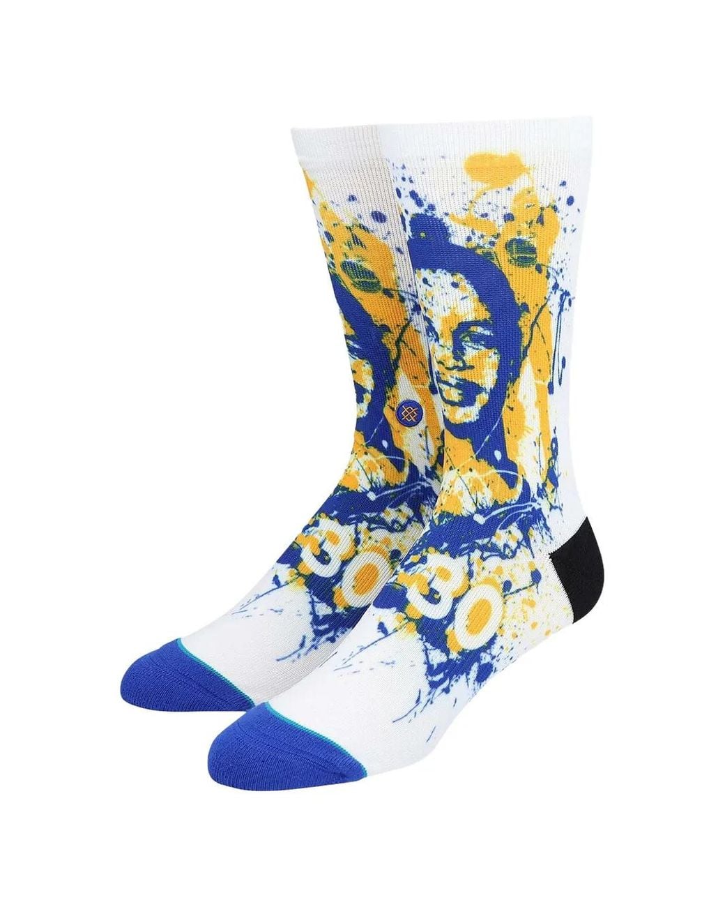 Stance Blue Chaussettes Steph Curry À Imprimé Taches De Peinture for men