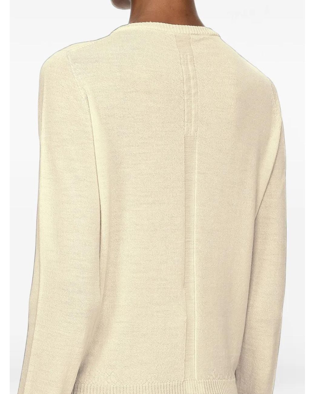 Rick Owens Natural Biker Level Sweater