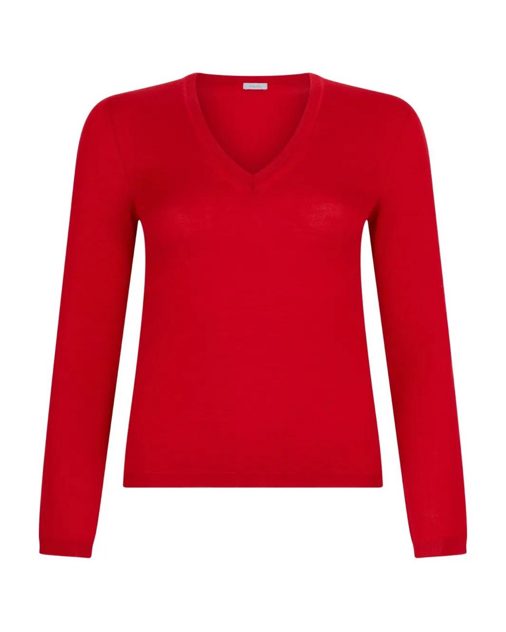 Malo Red V-Neck Top
