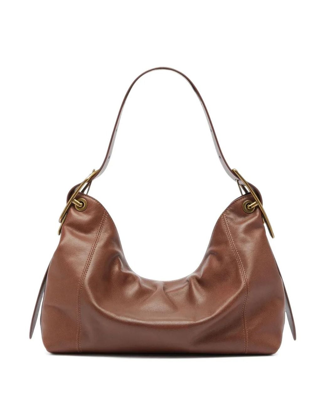 DIESEL Brown D-Line S Shoulder Bag