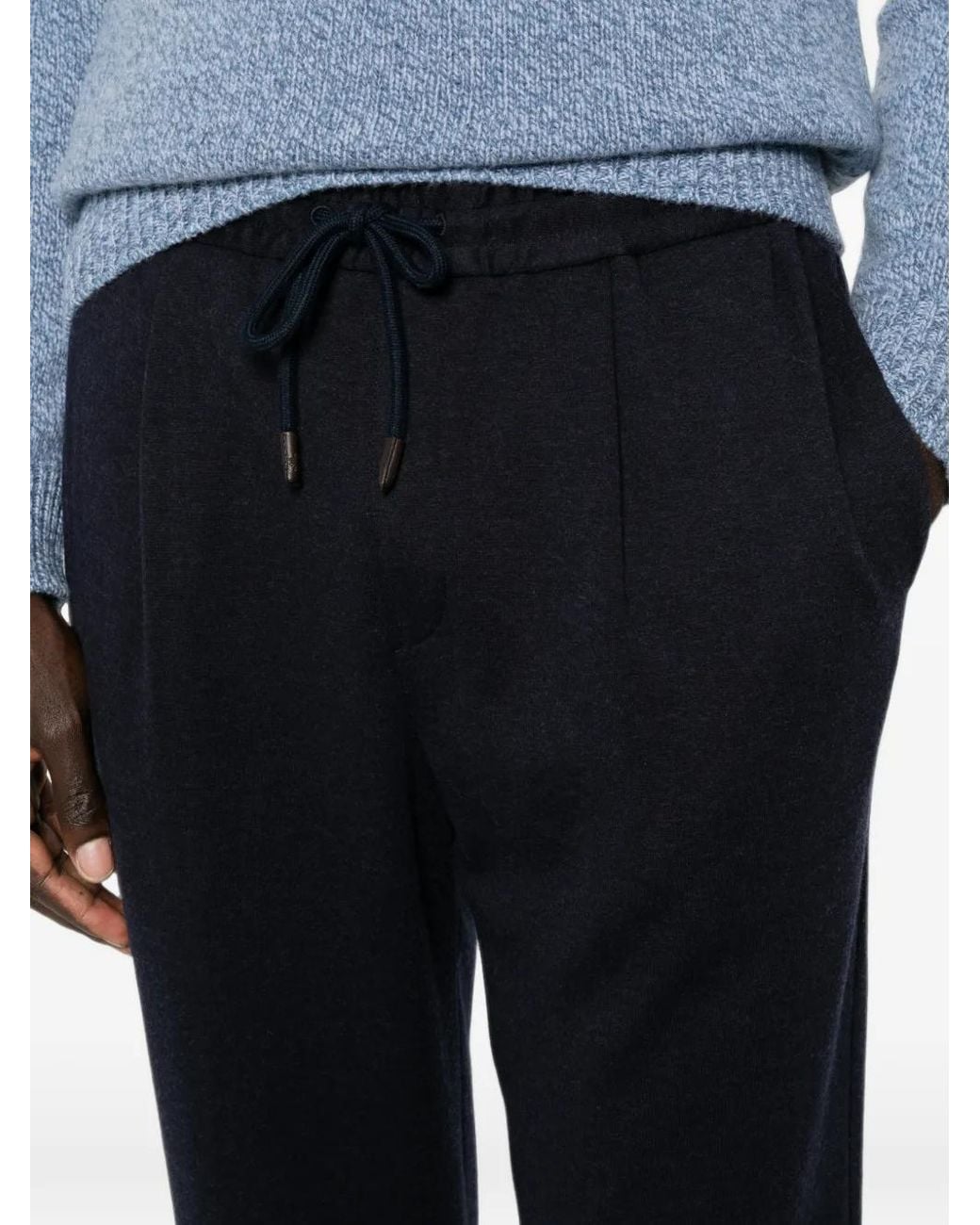 Jacob Cohen Blue Drawstring Track Pants for men
