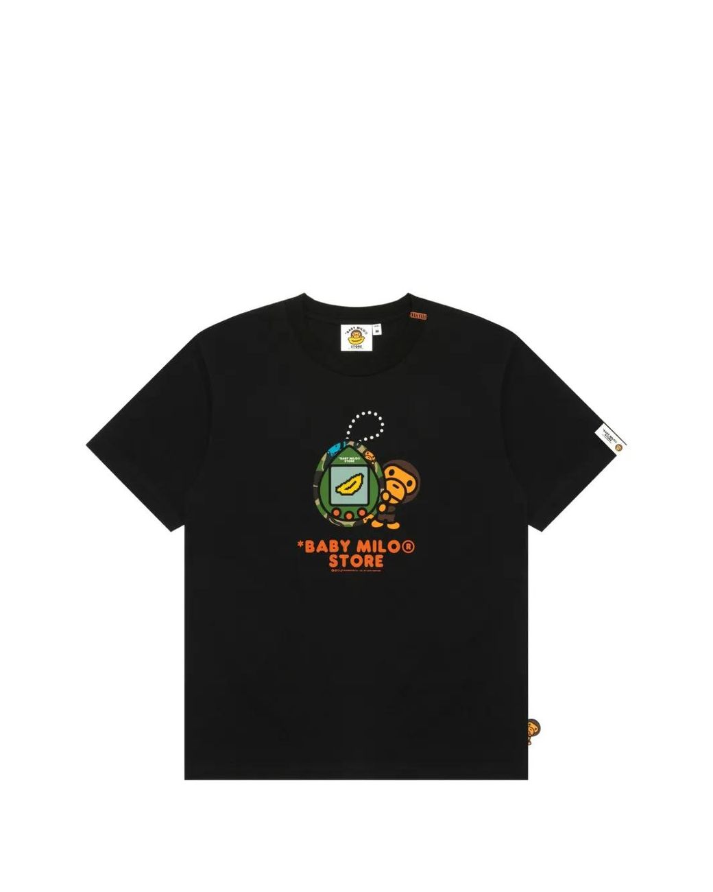 *BABY MILO® STORE BY *A BATHING APE® Black Graphic-Print T-Shirt