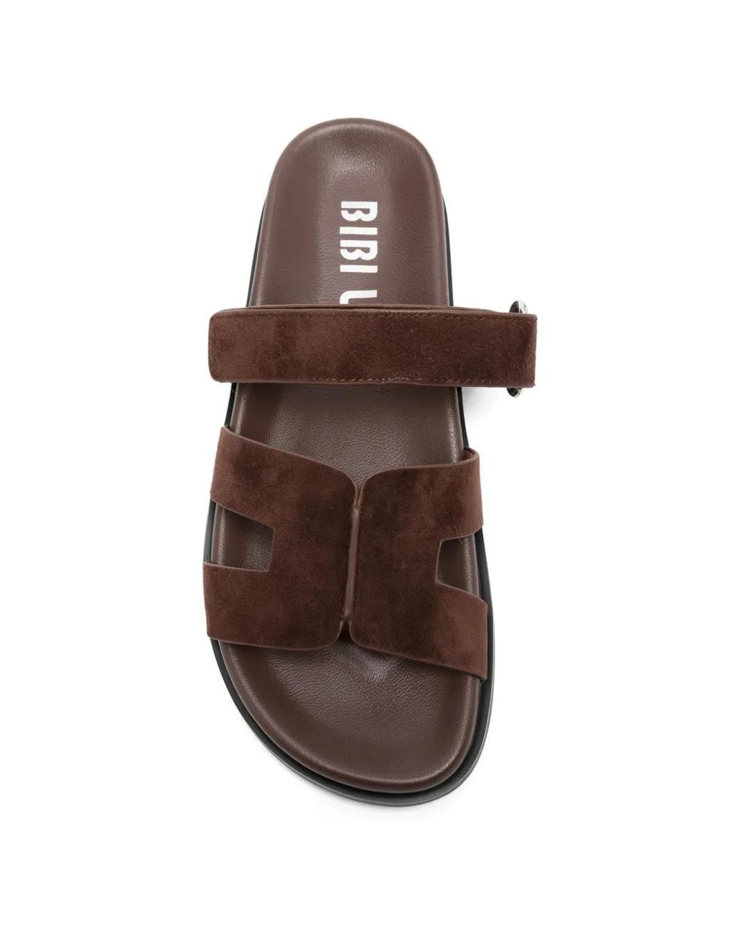 Bibi Lou Brown Flache Sandalen
