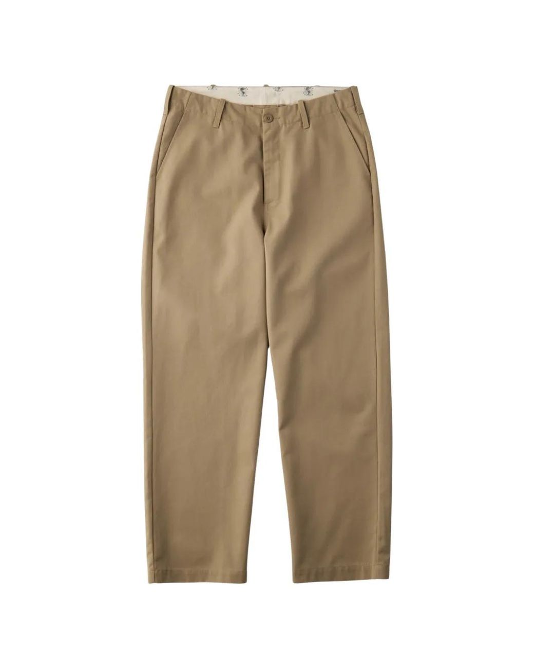 Universal Overall Natural Wide-Leg Bio-Wash Trousers for men