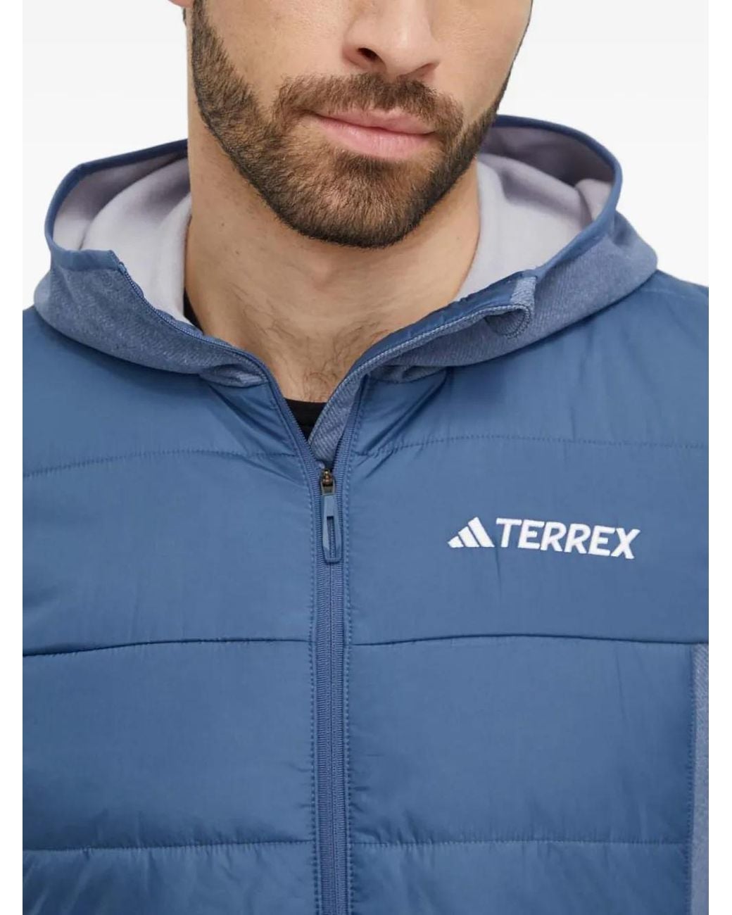 Plumífero Con Capucha Adidas de hombre de color Blue