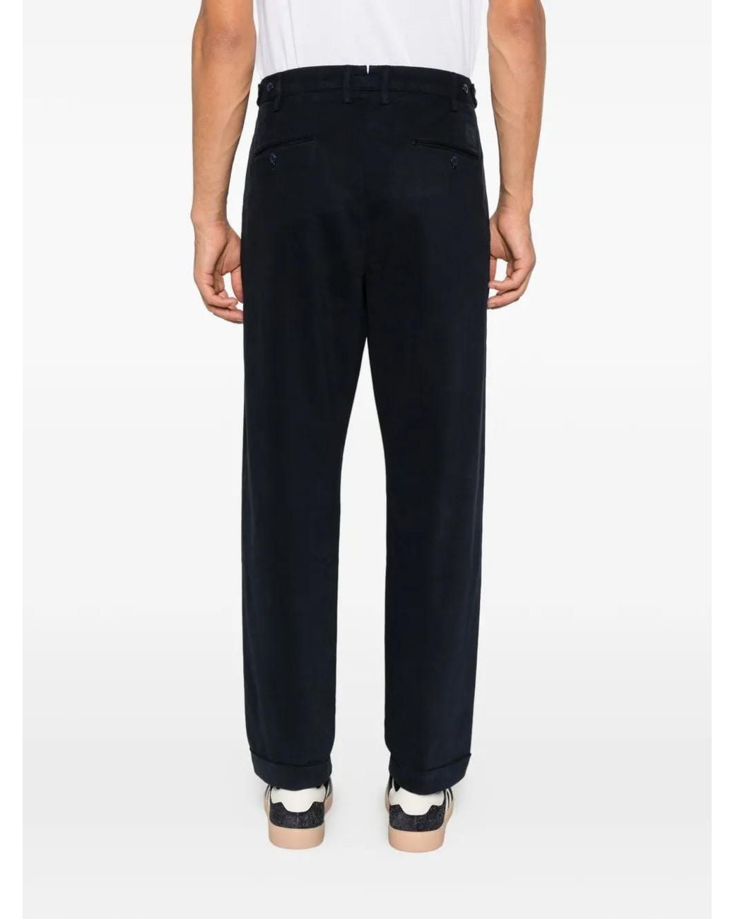 Jacob Cohen Black Henry Slim-Fit Cropped Trousers for men
