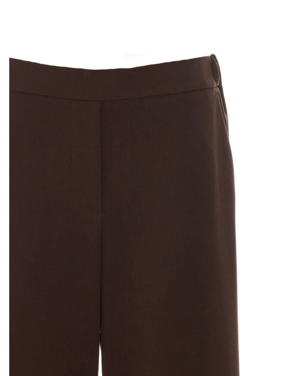 RUE DU BAC Brown Elasticated-Waist Trousers