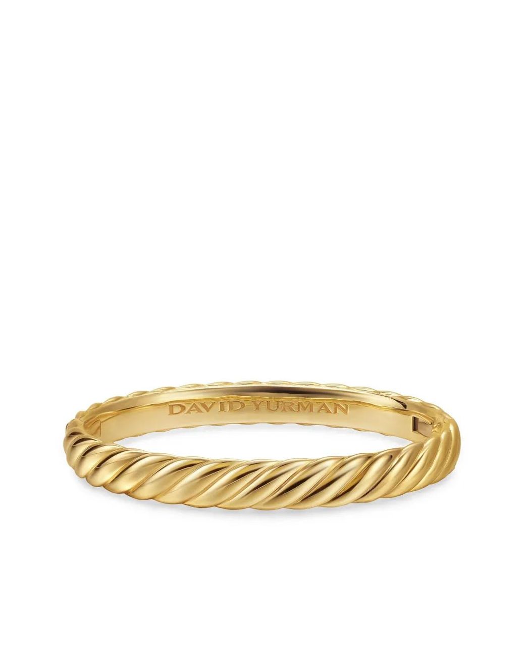 David Yurman Metallic 18K Cable Brangle Bracelet