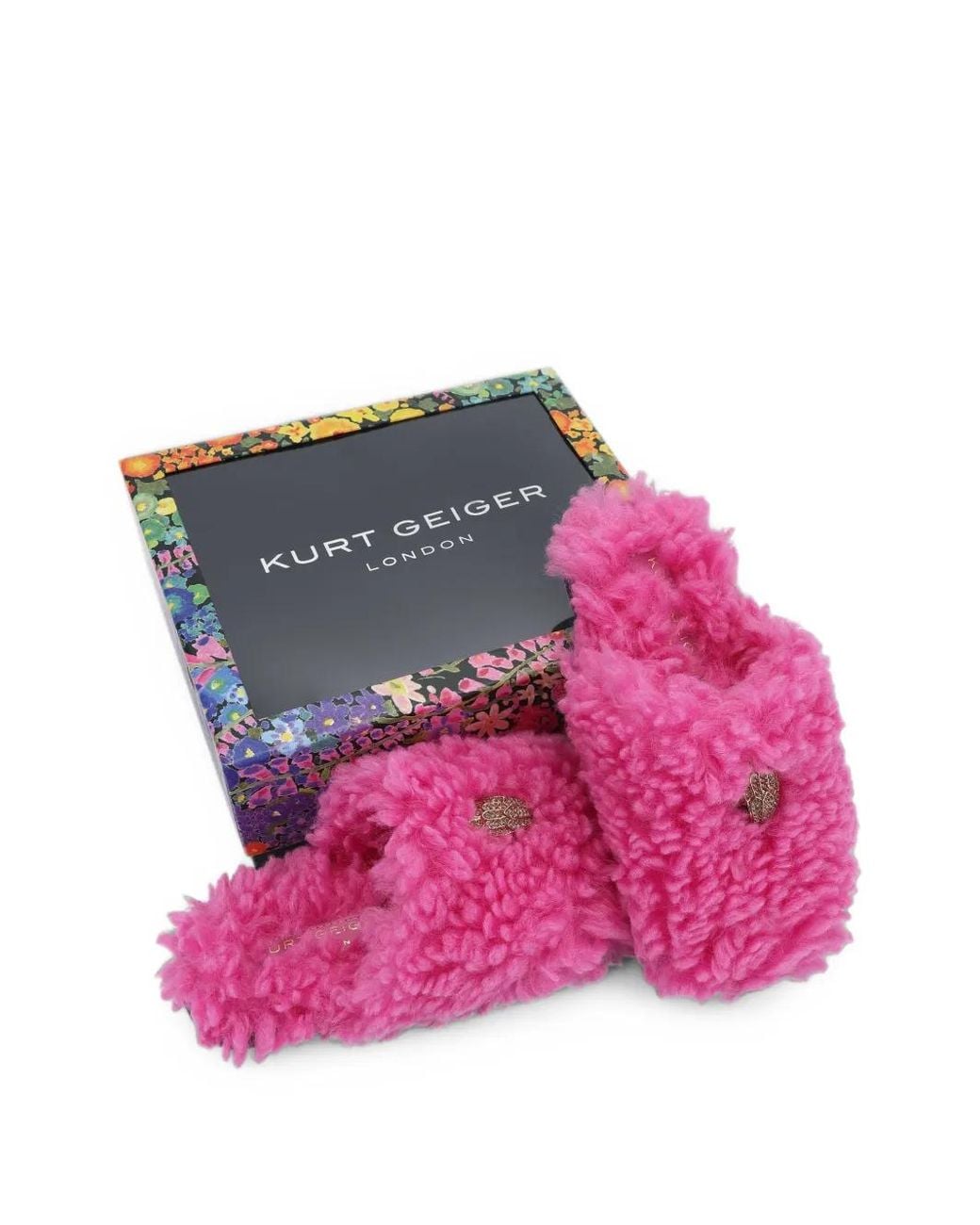 Kurt Geiger Pink Kensington Slippers