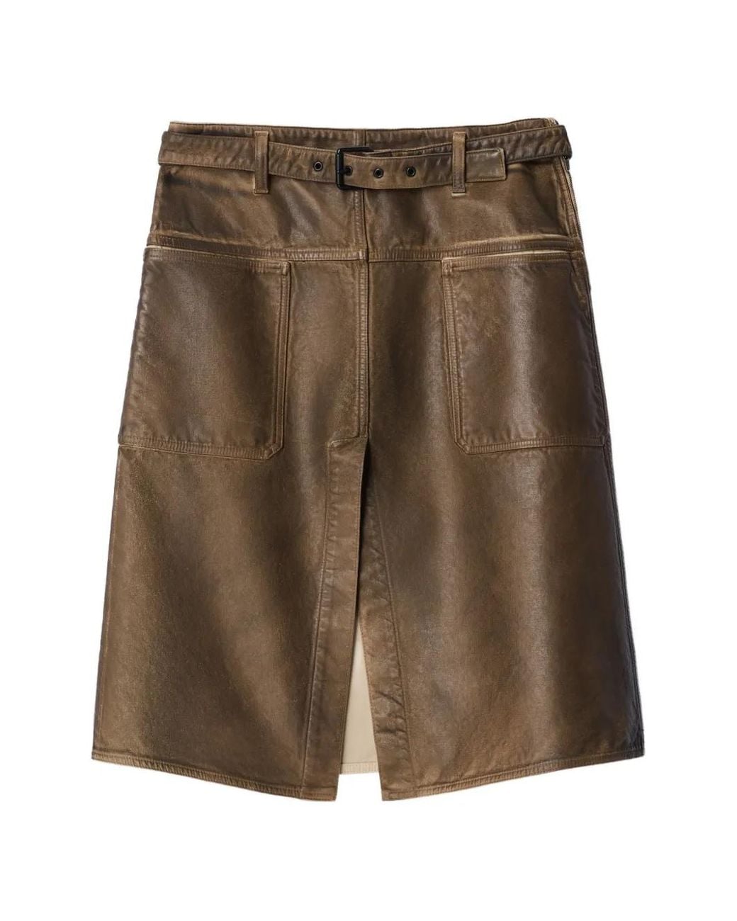 Lemaire Brown Workwear Skirt