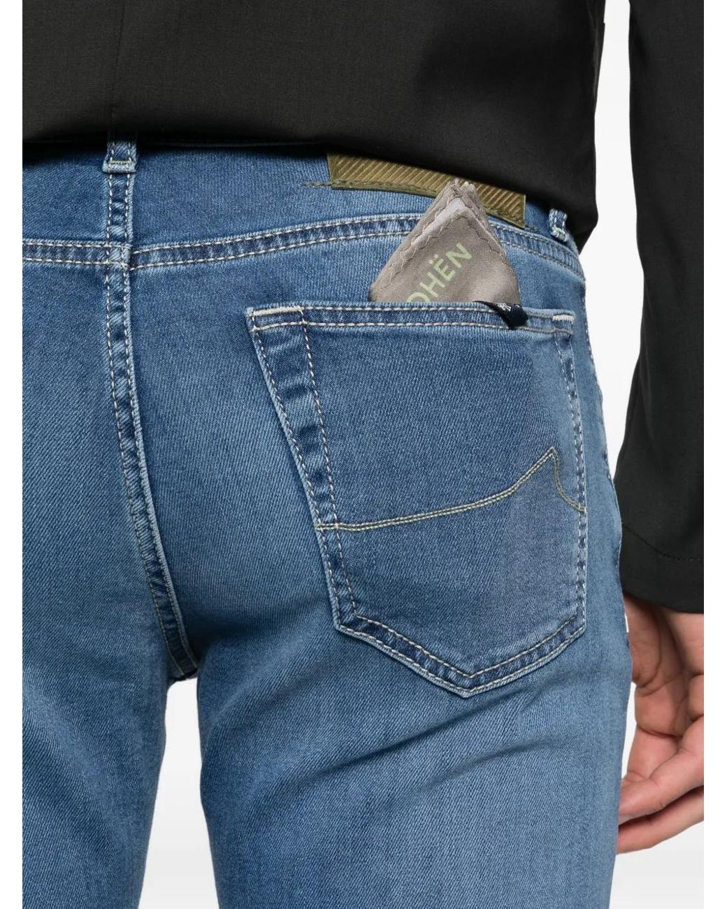 Jacob Cohen Blue Super Slim Fit Denim Jeans for men
