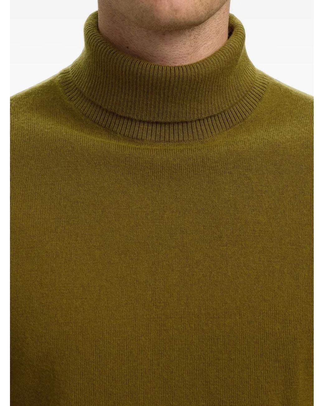 SELECTED Tray Rollkragenpullover in Green für Herren