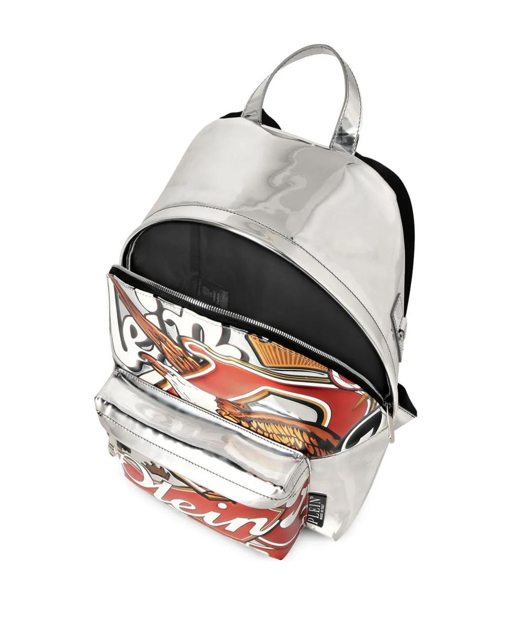 Philipp Plein White Embossed Backpack for men