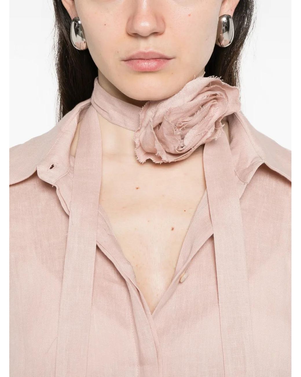 Marella Pink Editore Floral-Embellishment Shirt Set (Set Of Two)