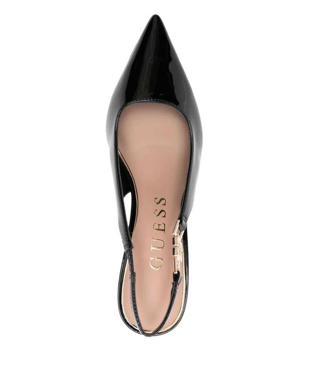 Guess Black 90Mm Slingback Pointed-Toe Pumps