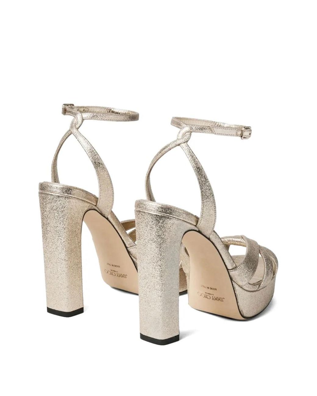 Jimmy Choo Metallic Kove 120 Platform Sandals