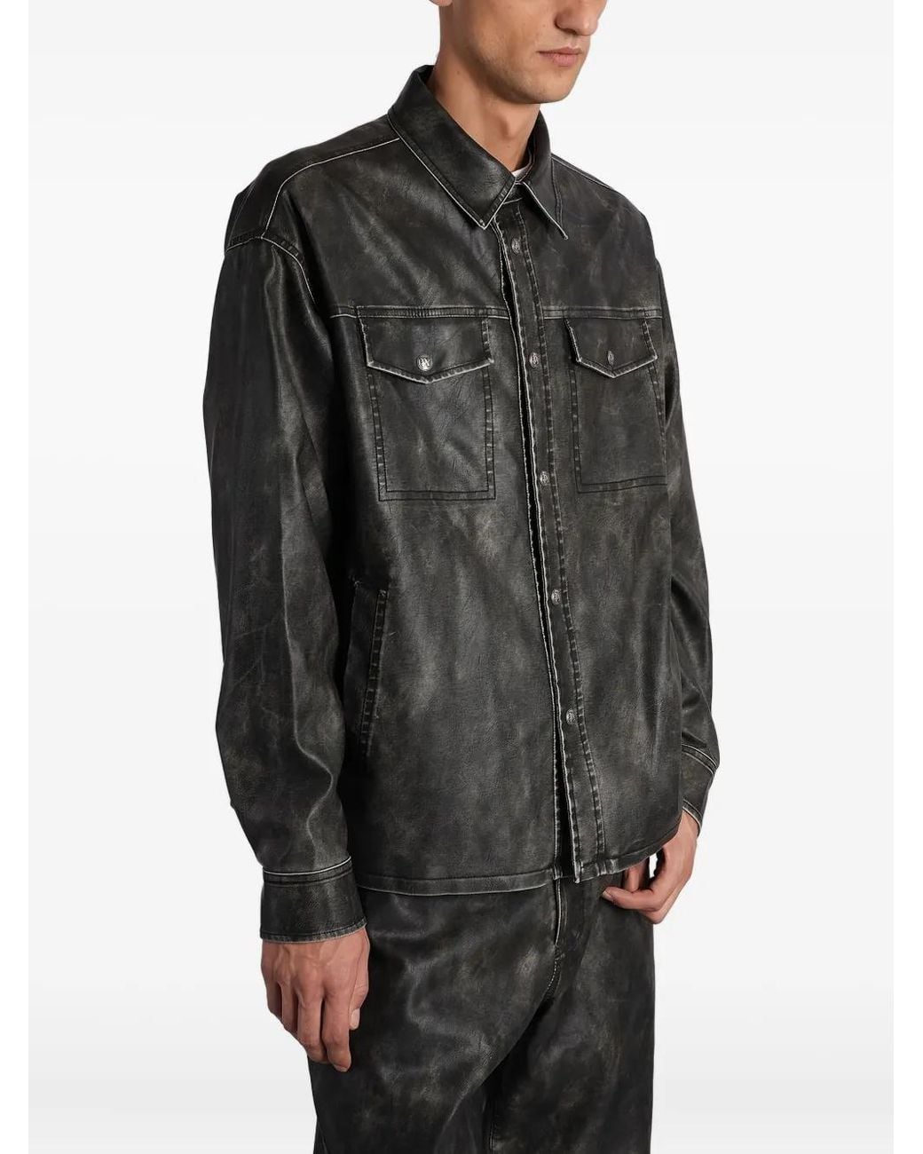 Palm Angels Gray Casual Jacket for men