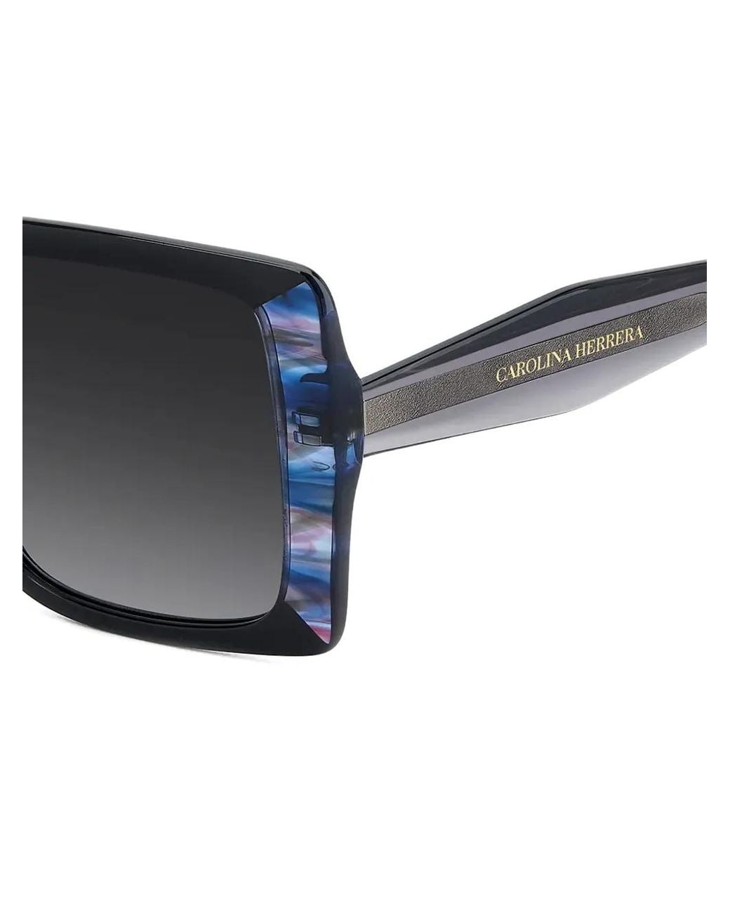 Carolina Herrera Black Square-Frame Sunglasses