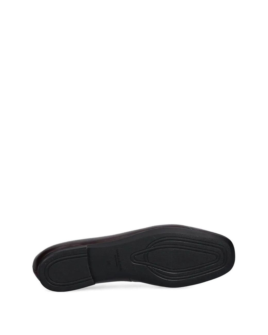 Vagabond Black Logo-Debossed Ballet Flats
