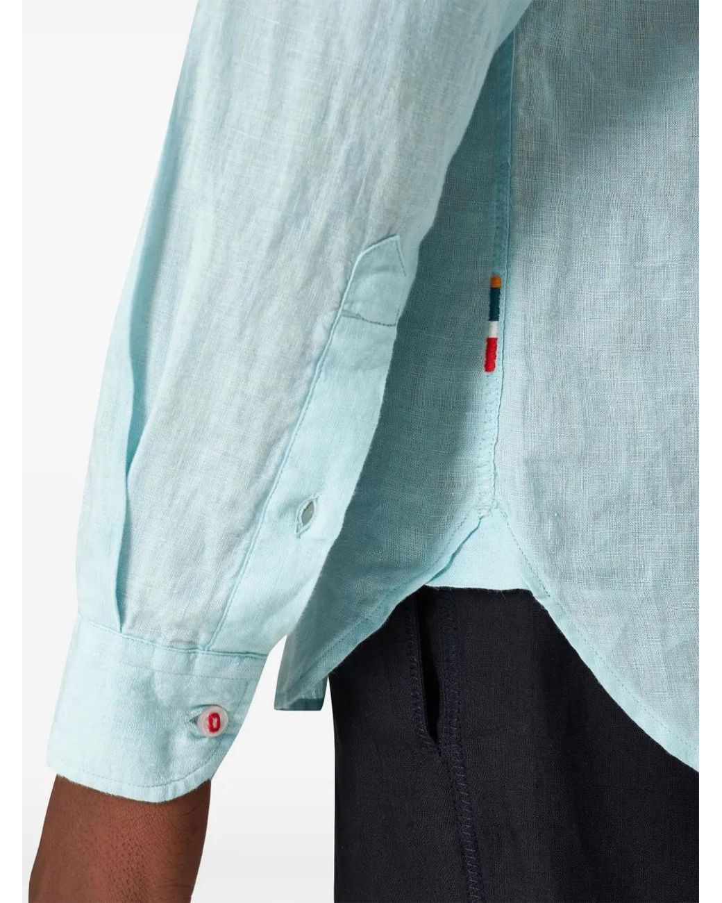 Orlebar Brown Blue Giles Shirt for men
