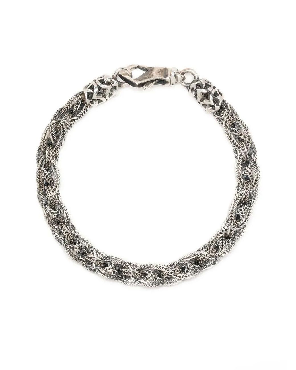 Emanuele Bicocchi Metallic Celtic-Braid Bracelet